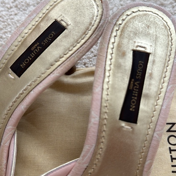 Authentic Louis Vuitton Angelique Open Toe Mules SIZE 37 - Picture 3 of 7